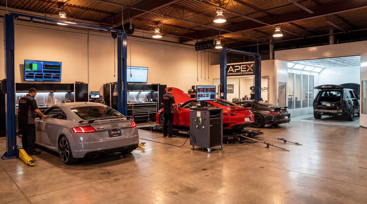 萝莉塔修车改装车间视频